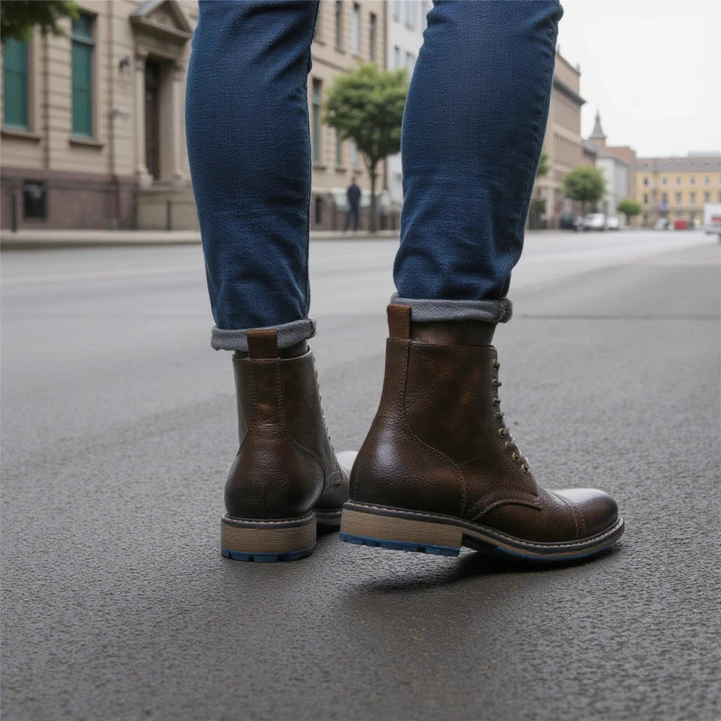 Men Ankle Boots Fashion Brand Comfortable Casual Men Boots