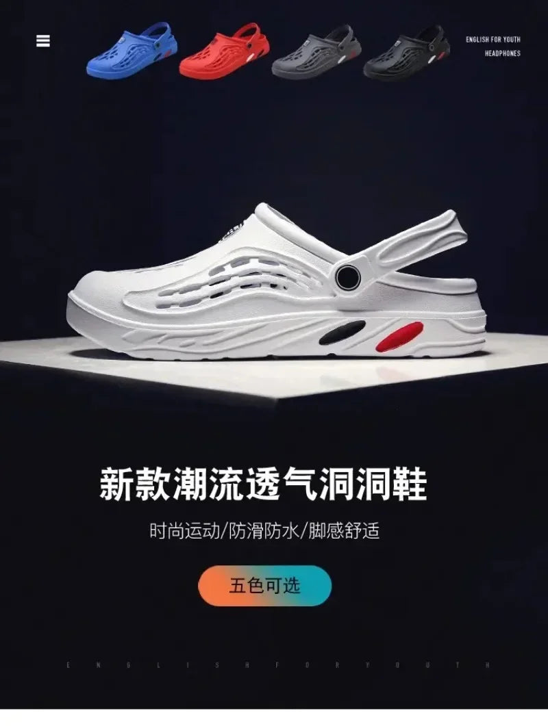Plus Size 47 48 49 Men Summer Clogs Sandals EVA Slippers Men and Women Garden Shoes Beach Sandals Couple's Outdoor House Slides