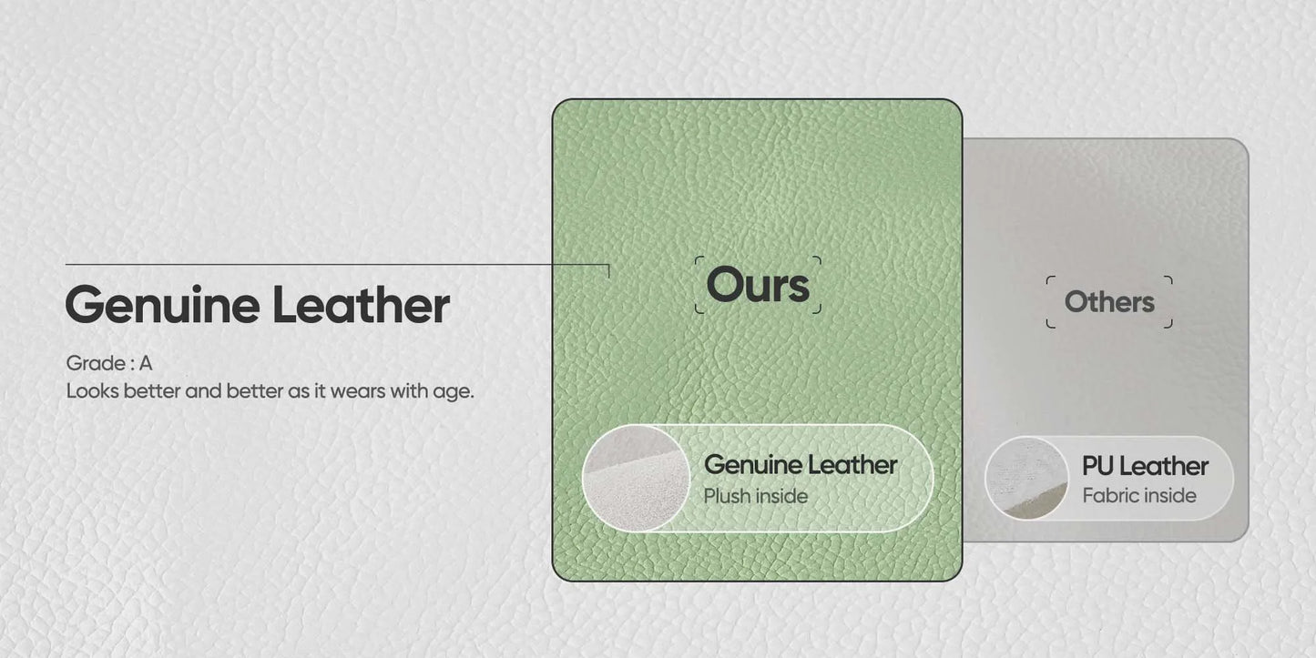 Office Guest Chair Genuine Leather Executive Chair Reception Chairs with Wheels Adjustable Swivel Rolling Office Chairs