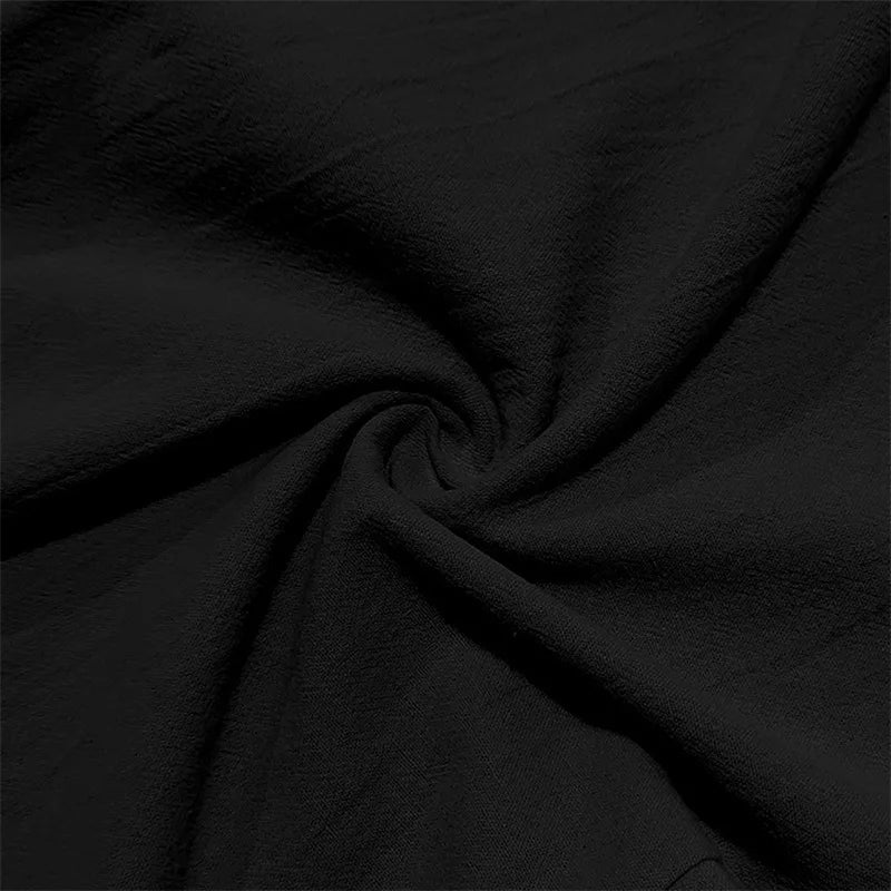 Men s Lightweight Drawstring Linen Pants with Pockets Comfortable Straight Leg Casual Trousers for Summer Beach Wear