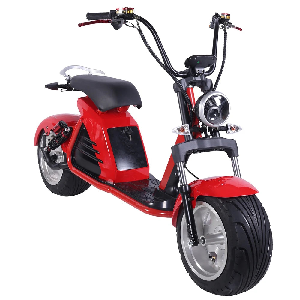 Adult Electric Motorcycle 3000W Motor Max Speed 70 KM/H 18 Inch Fat Tire  60V30AH Mileage 60-80KM  2 Wheel E Scooter