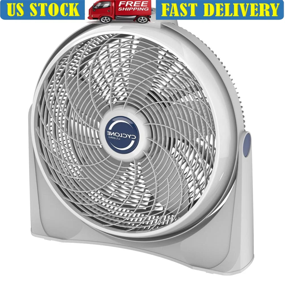 20 Inch Air Circulator Floor Fan 3 Speed Adjustable Wall Mount Quiet Portable with Easy Carry Handle Energy Efficient