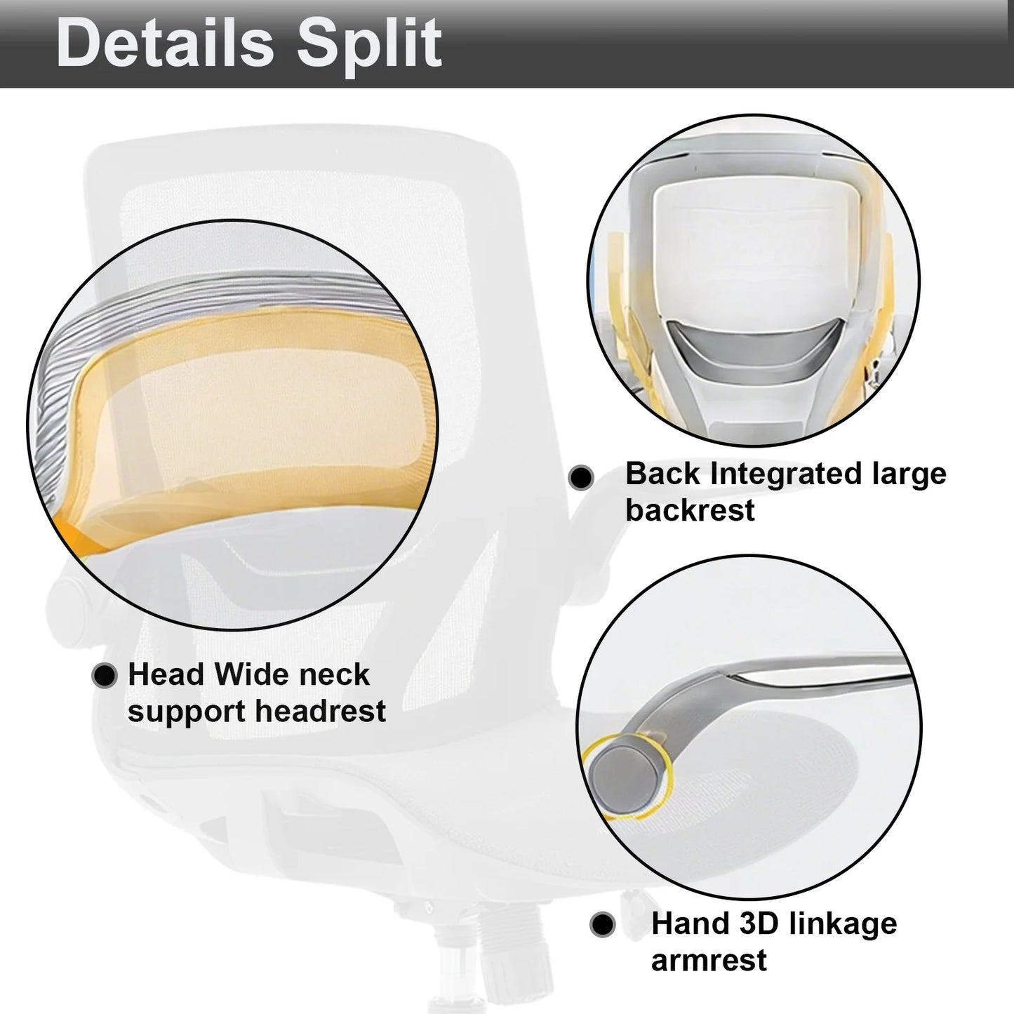 Adjustable Desk Swivel Chairs Computer Chair Recliner Chair Home Furniture Ergonomic High Back Mesh Chair For Office Living Room