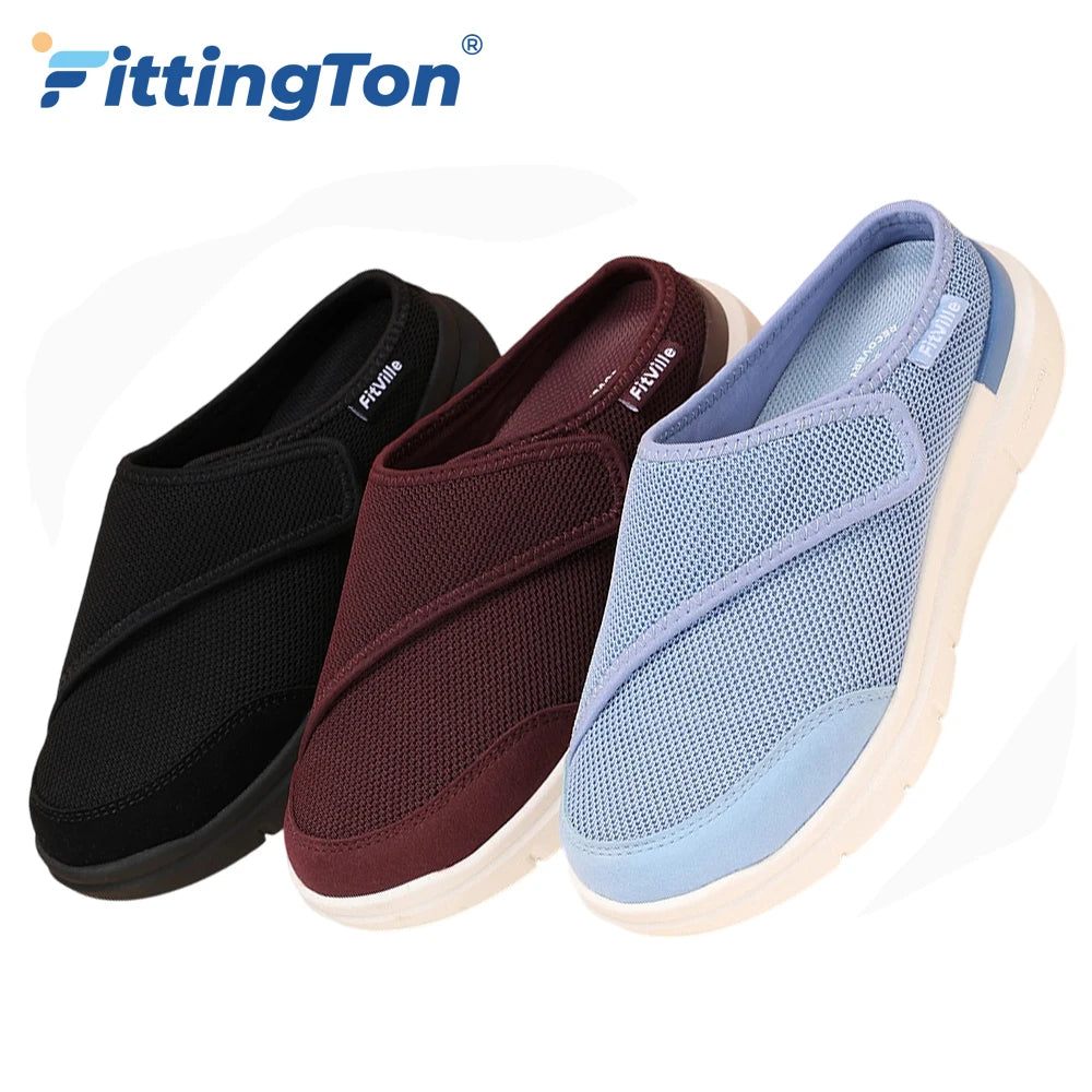Orthopedic Slippers for Women Wide Fleece Lined Clogs with Arch Support Recovery Pedic Shoes Comfortable Slip-On Footwear