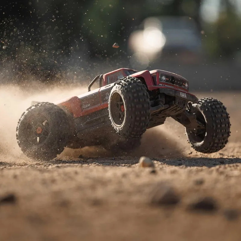 Truck Outcast 4X4 4S BLX 1/10TH 4WD Stunt Truck RTR (Battery and Charger Not Included), Red, ARA4410V2T4