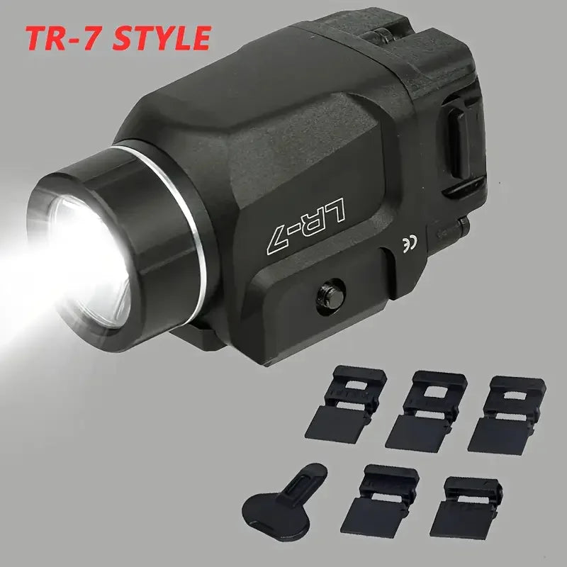 TLR7 Flashlight TR-7 X 500-Lumen Compact Tactical Weapon Light, Includes High, Low Paddle Switches and Key Kit, Black