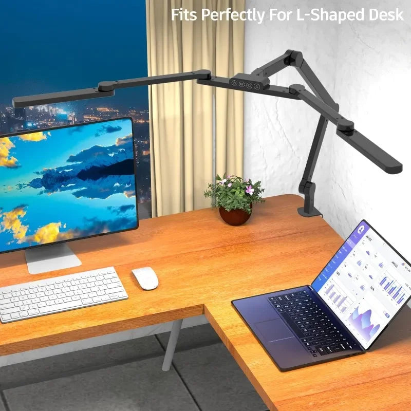LED Architect Desk Lamp with Clamp, 41.5" Tall 24W Bright Computer Light for Home Office Study Gaming