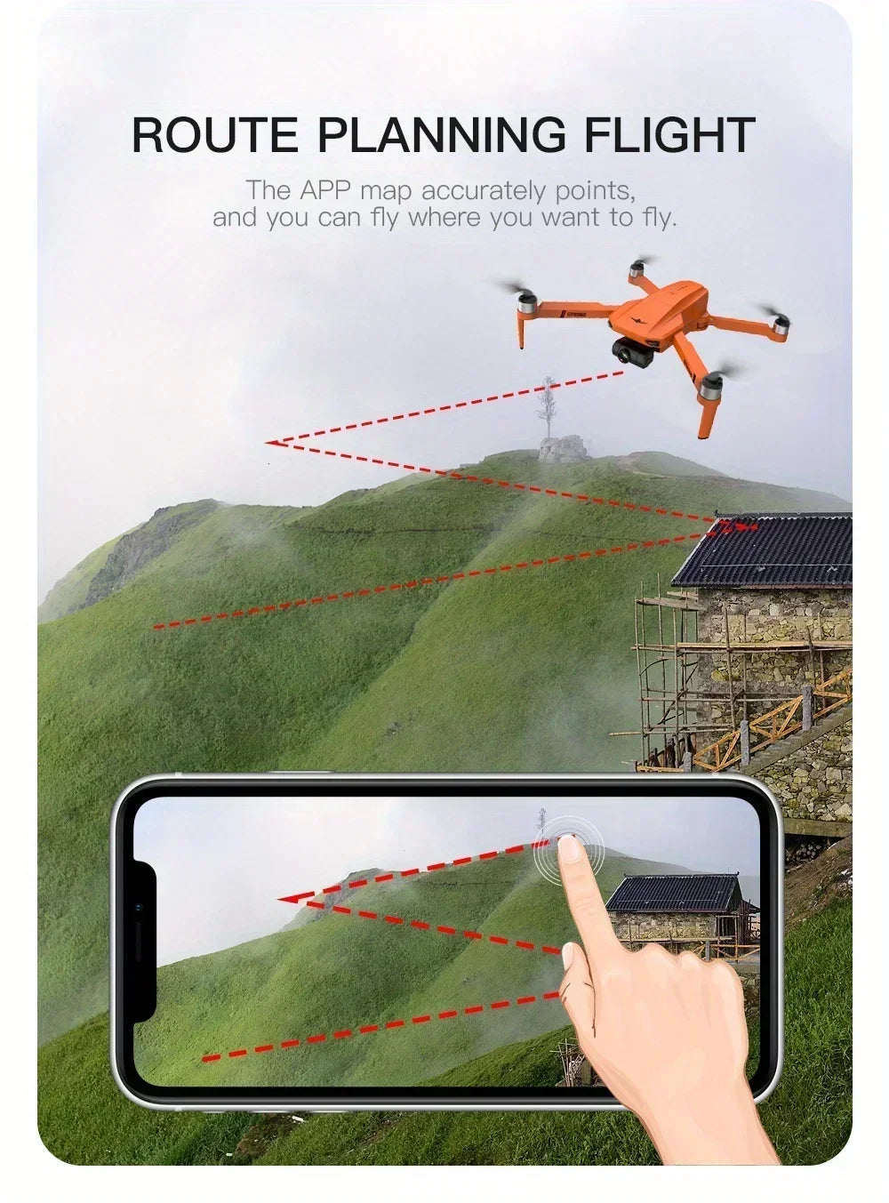 KF102 4K HD GPS Drone with Dual Camera 2-Axis Gimbal Optical Flow WiFi FPV Foldable Quadcopter Toy Perfect Gift for Kids Adults