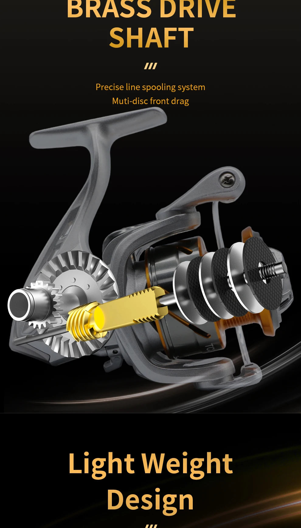 TC Spinning Fishing Reels Metal Spool Interchangeable Freshwater Saltwater Trout Carp Spinning Reel