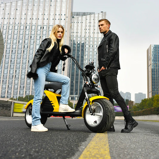 Adult Electric Motorcycle 3000W Motor Max Speed 70 KM/H 18 Inch Fat Tire  60V30AH Mileage 60-80KM  2 Wheel E Scooter