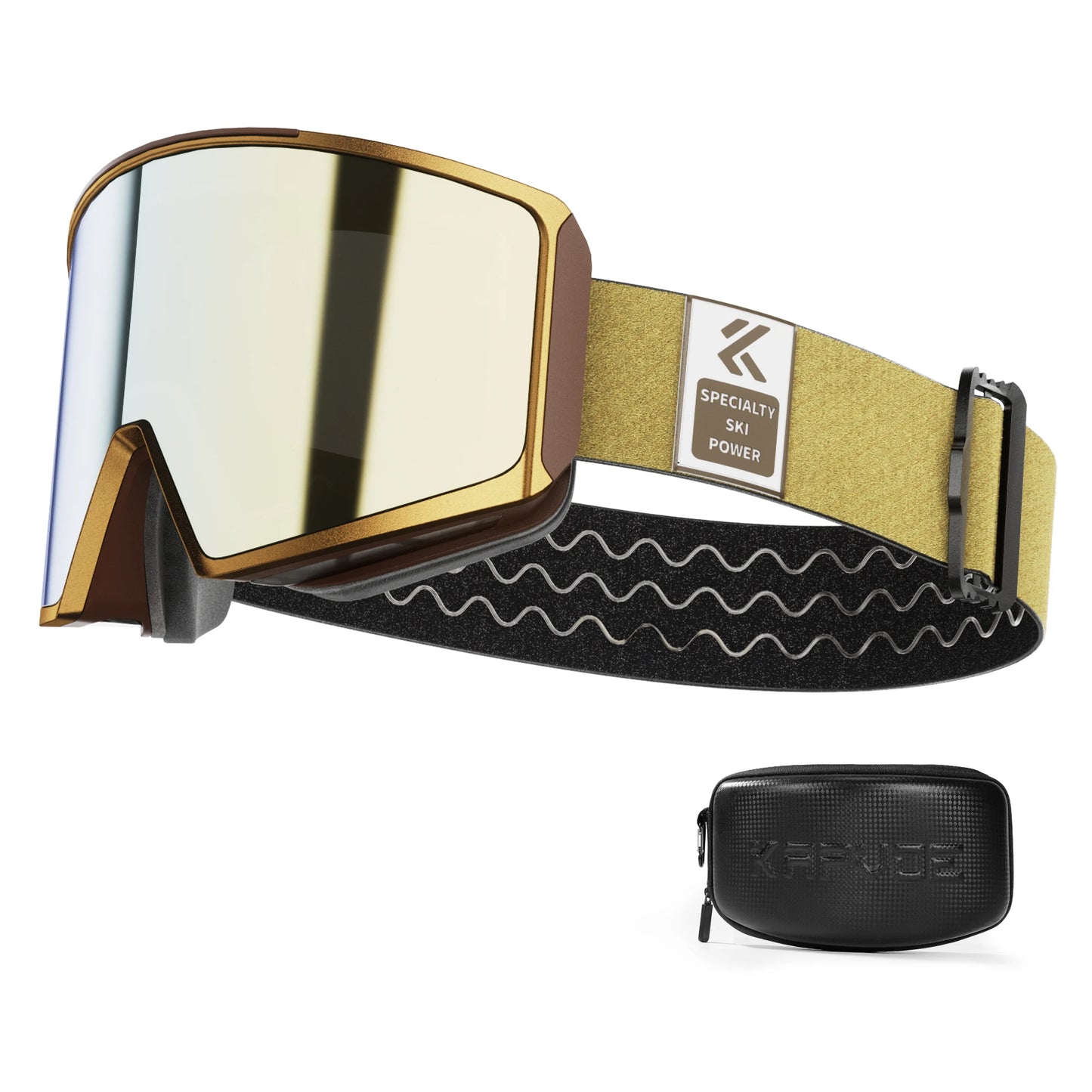 KAPVOE OTG Ski Goggles UV400 Magnetic Attraction Anti-Fog Skiing Goggles Men Snowboard Glasses Women Outdoor Snow Sunglasses