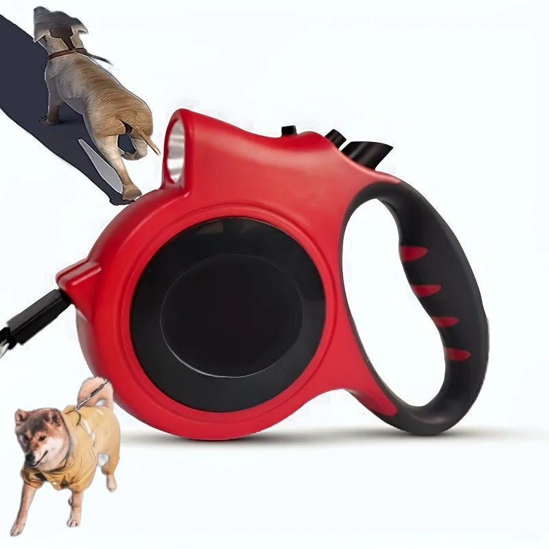 16FT Retractable Dog Leash with Reflective Strip - Night Safety Rope Lead for Small Medium Dogs, Tangle-Free & Durable