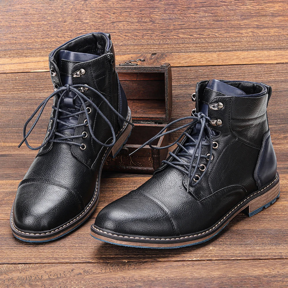 Men Ankle Boots Fashion Brand Comfortable Casual Men Boots