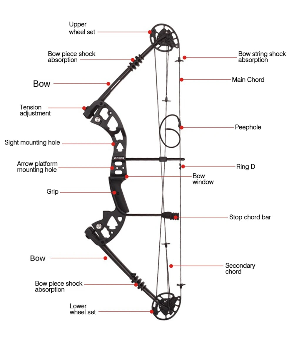 Battleship X Composite Pulley Bow and Arrow M125 Outdoor Archery Equipment 30-60lb Bow and Arrow Set