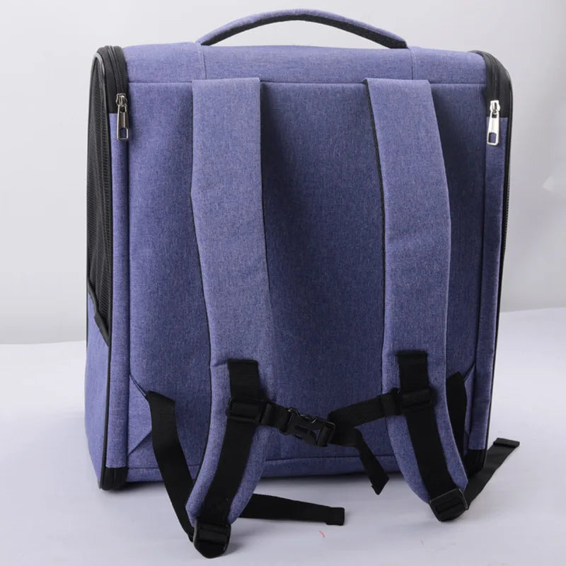 Pet Cat Backpacks Breathable Outdoor Cat Carrier Shoulder Bag for Small Dogs Cats Portable Travel Folding Backpack Pet Supplies