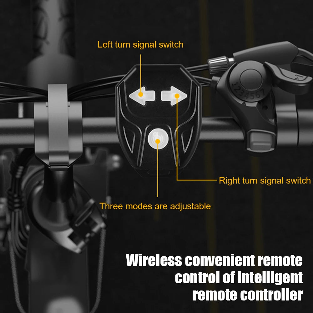 Bicycle Turn Signal Light Wireless Remote Control Bicycle Rear Light USB Rechargeable Cycling Back Light Bike Accessories