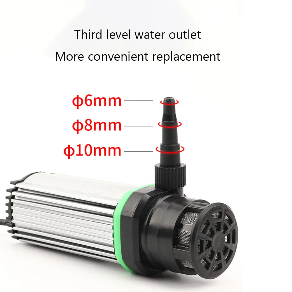 DC 12V Submersible Water Pump Water Flow Speed Adjustable Bottom Suction Water Pump for Car Washing Fish Tank Flower Watering