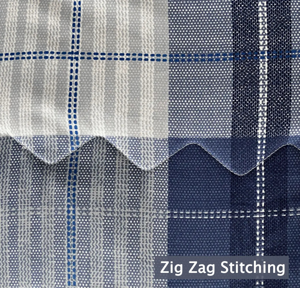 SLEEPBELLA Comforter 600 Thread Count Cotton Navy Blue & Grey Buffalo Pattern Blue Plaid Comforter Sets,Down Alternative Bedding