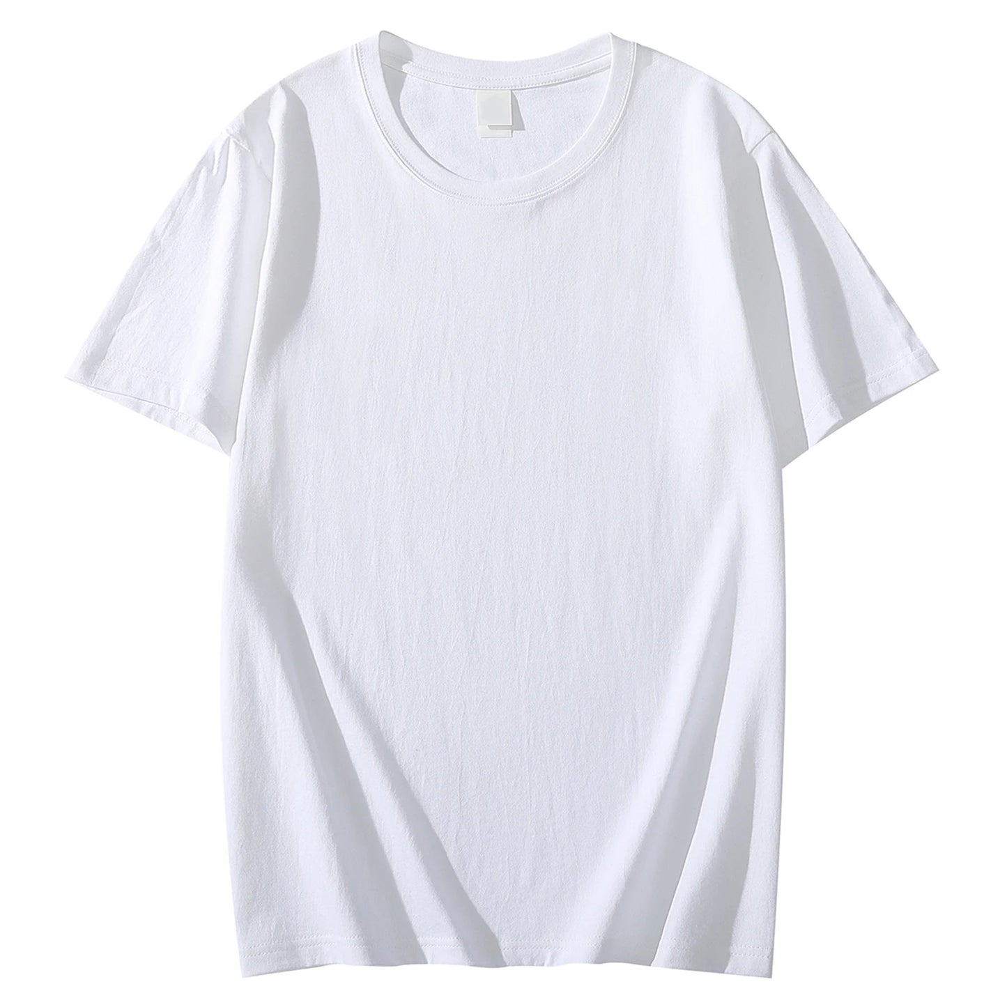 Solid Color T-shirt 8 Colors 2025 New Short Sleeve Men's/Women's Heavy Pound 220g Cotton White Crewneck Loose Top S-4XL