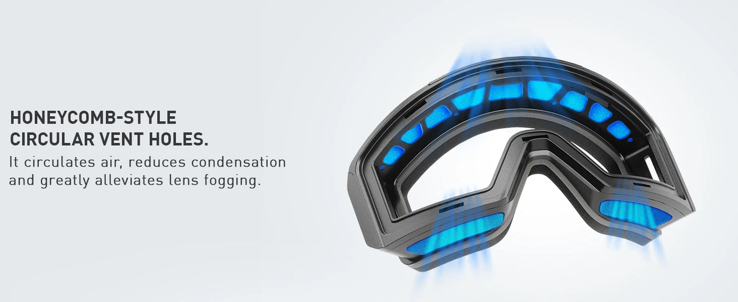 KAPVOE New Outdoor Photochromic Ski Goggles Men Snowboard Glasses Women Winter Snow Sunglasses UV400 Magnetic Attraction Lens