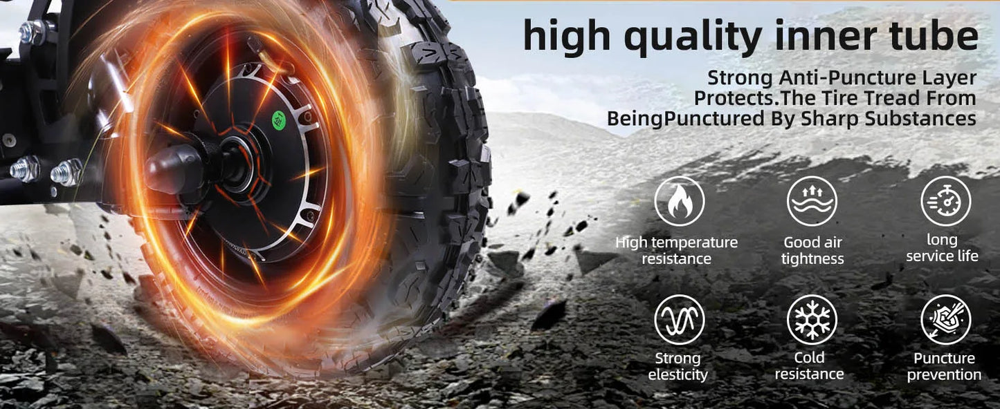 Portable Electric Scooter With 11'' Off Road Vacuum Tire,6000W 60V 38Ah High Power,Max Speed 80-85KMH,Dual Motor Drive E-scooter