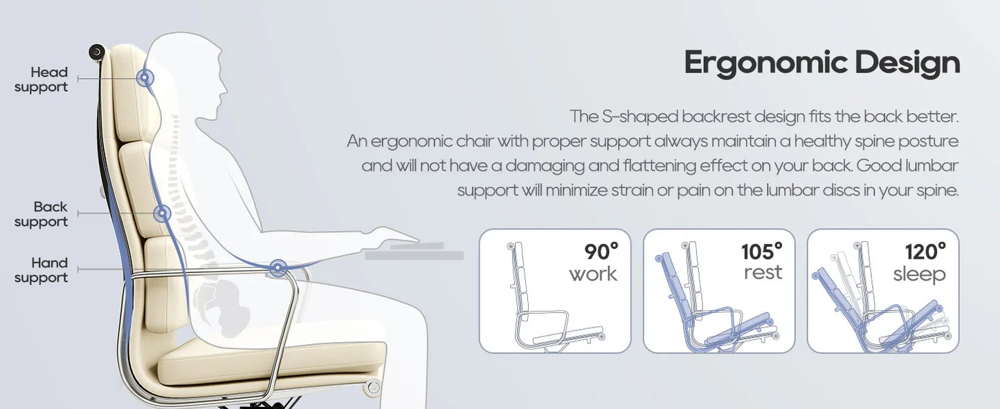 Office Guest Chair Upholstered Leather Comfortable Reception Chairs with Wheels Adjustable Swivel Rolling Office Chairs
