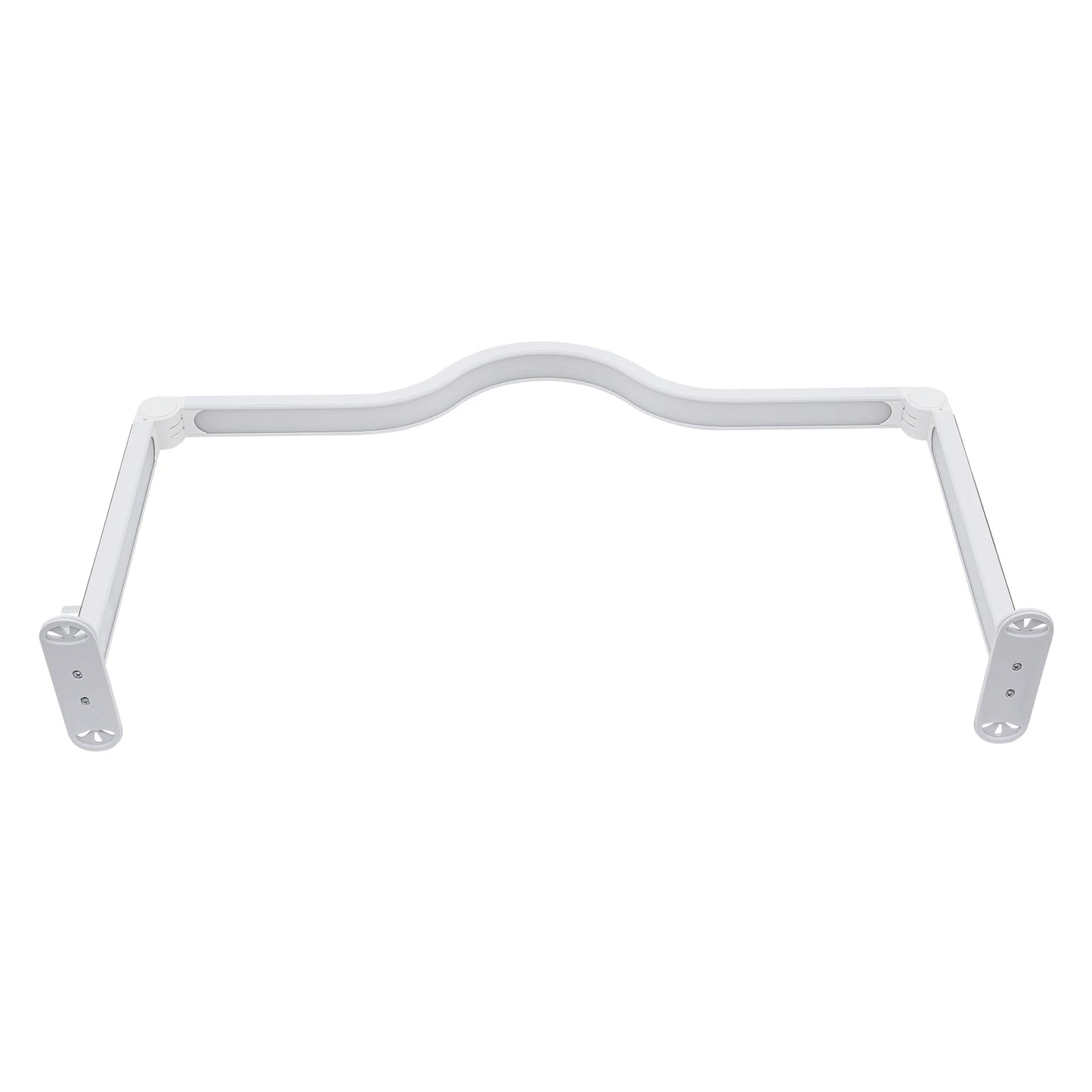 Rectangular Shape Desk Lamp with Simulated Diamonds for Manicures and Lashes, Foldable Nail Tech Light(White Color)