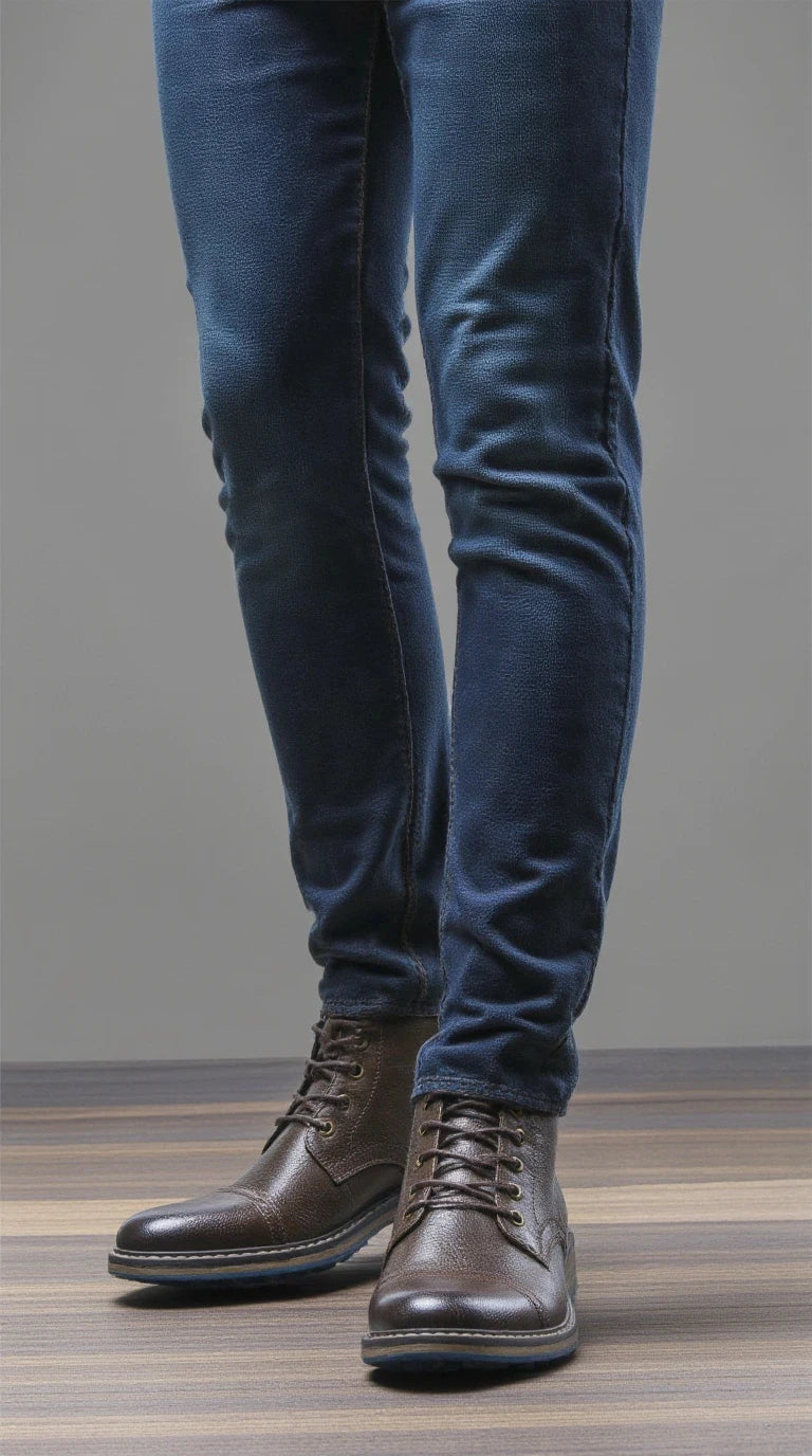 Men Ankle Boots Fashion Brand Comfortable Casual Men Boots