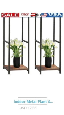 Indoor Plant Stand with Grow Lights 9 Tier Metal Shelf Flower Pots and Home Decor Display