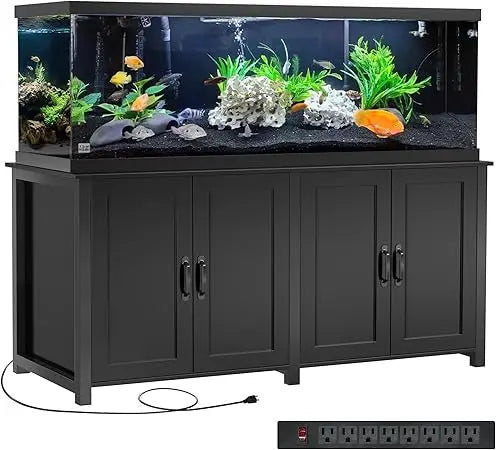 100-150 Gallon Fish Tank Stand, 120 Gallon Tank Stand with 60"*24" Tabletop Fits 100/120/150 Volumns Aquariums,2200LBS Capacity