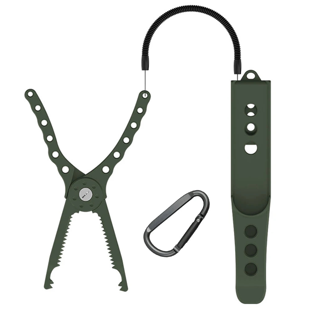 Fish Grip Fishing Plier Adjustable Fish Line Cutter Scissors Multifunction Fishing Body Clamp Fishing Accessories
