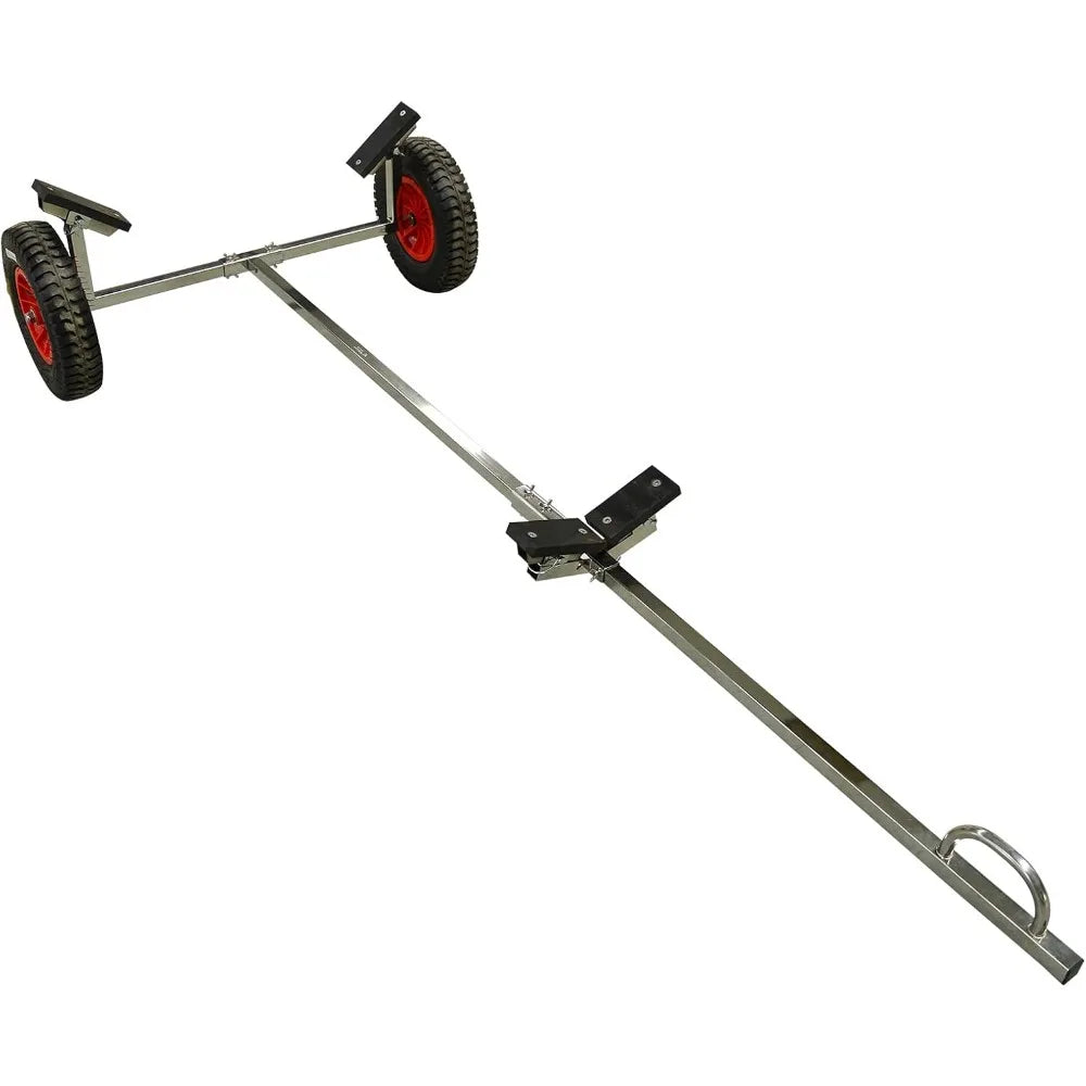 Stainless Steel Boat Launching Wheels Hand Dolly for Small Inflatable Boat Trailer