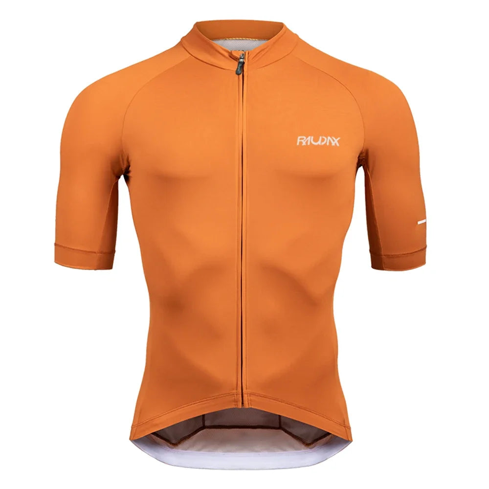 New Raudax Cycling Jersey 6 Colour Cycling Racing Tops Short Sleeve Bike Jersey Road Cycling Shirts Summer Bicycle Jerseys