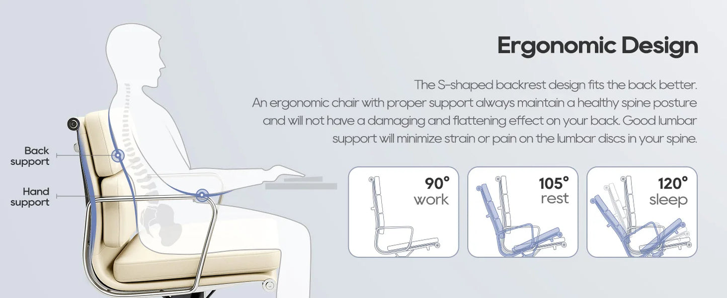 Office Guest Chair Upholstered Leather Comfortable Reception Chairs with Wheels Adjustable Swivel Rolling Office Chairs