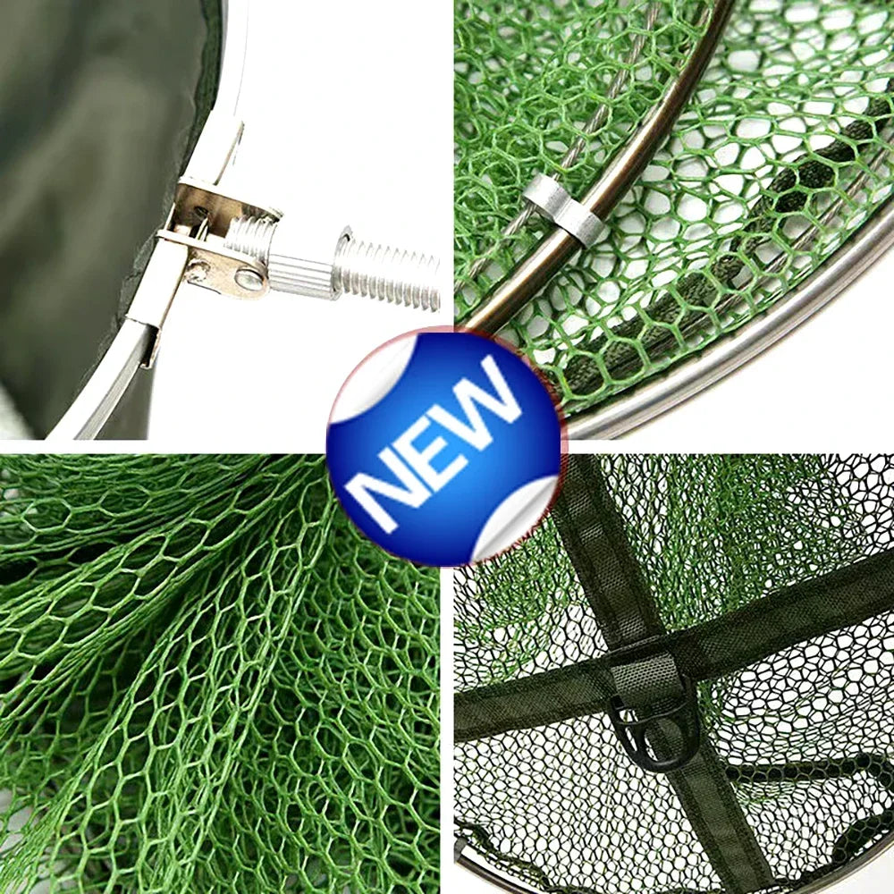 Folding Fishing Net 1.7m 2m 2.5m 3m Shrimp Fish Trap Carp Large Creel Feeder Crab Catchers Surfcasting Accessories Cast Network