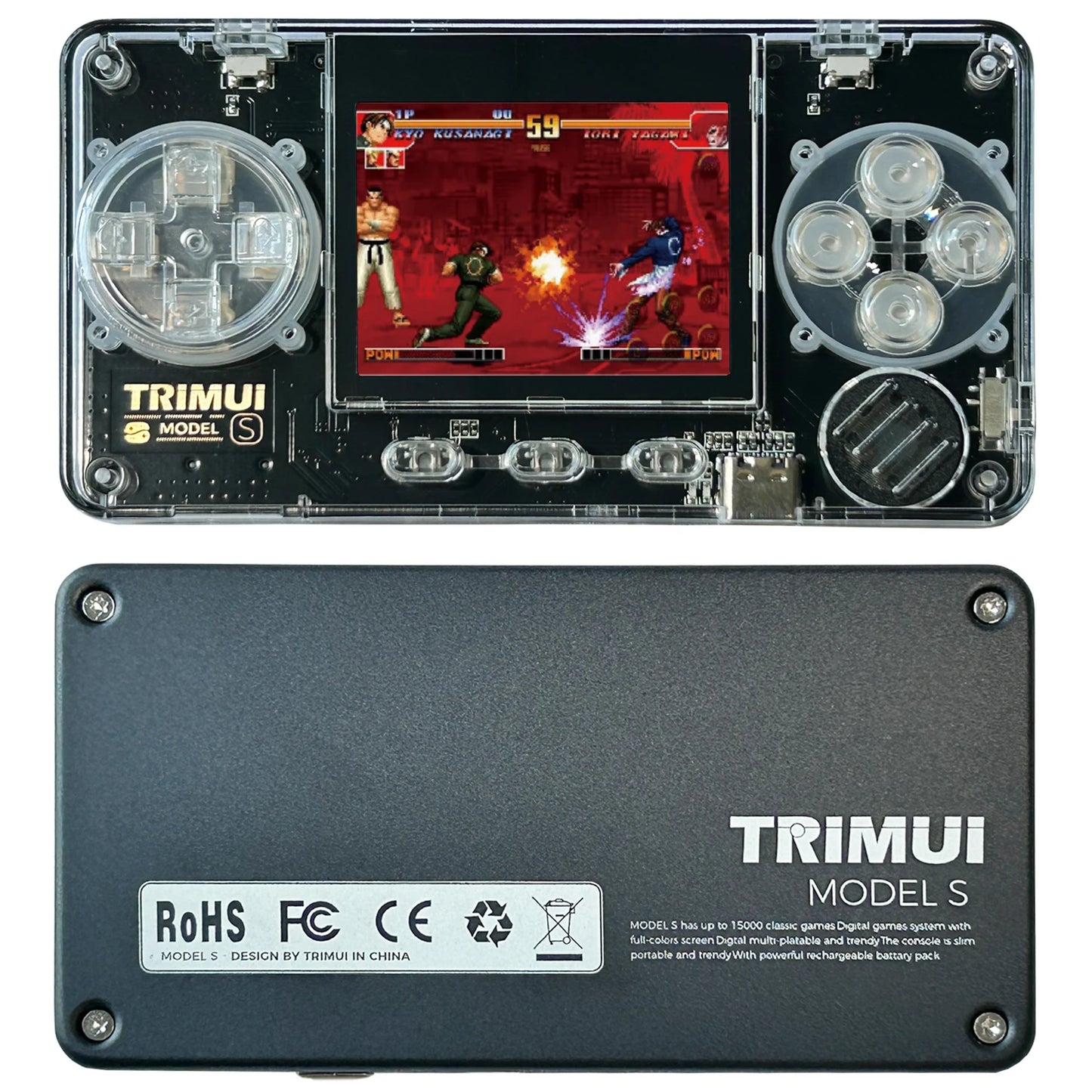 TRIMUI Model S Handheld Game Console 2.0 Inch IPS Screen Mini Portable Player 15000plus Classical Games Retro Game Console