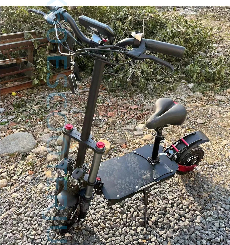 11inch Off Road Electric Scooter Dual Motor 85km/h Electric Scooter Adult 72V 6000W Powerful Electric Kick Scooter for Adults