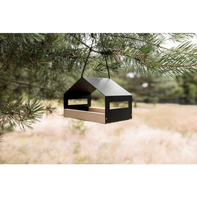 1PC Outdoor gardening, Metal house Modern bird feeder garden decoration, hummingbird feeder, hanging bird house