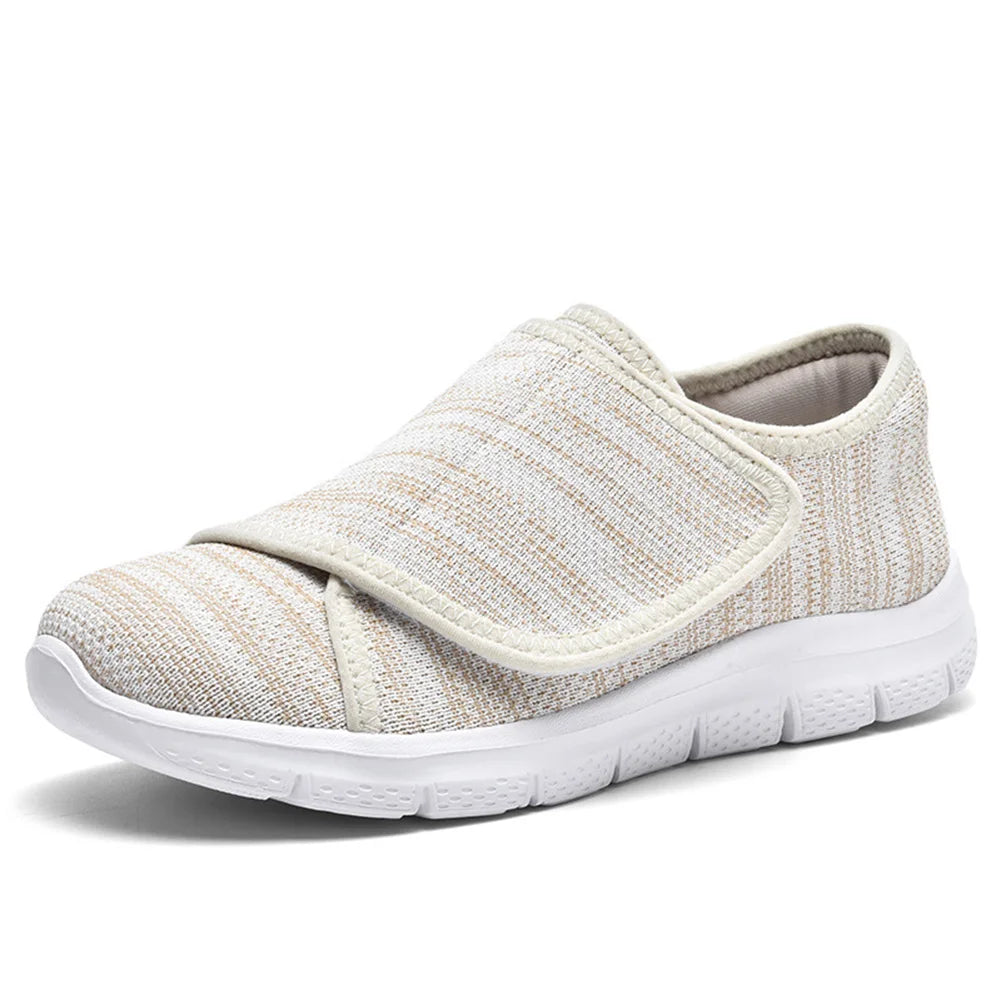 Men Women Walking Shoes Comfortable Walking Sneakers Adjustable Closure Extra Wide Shoes Lightweight for Elderly Swollen Feet