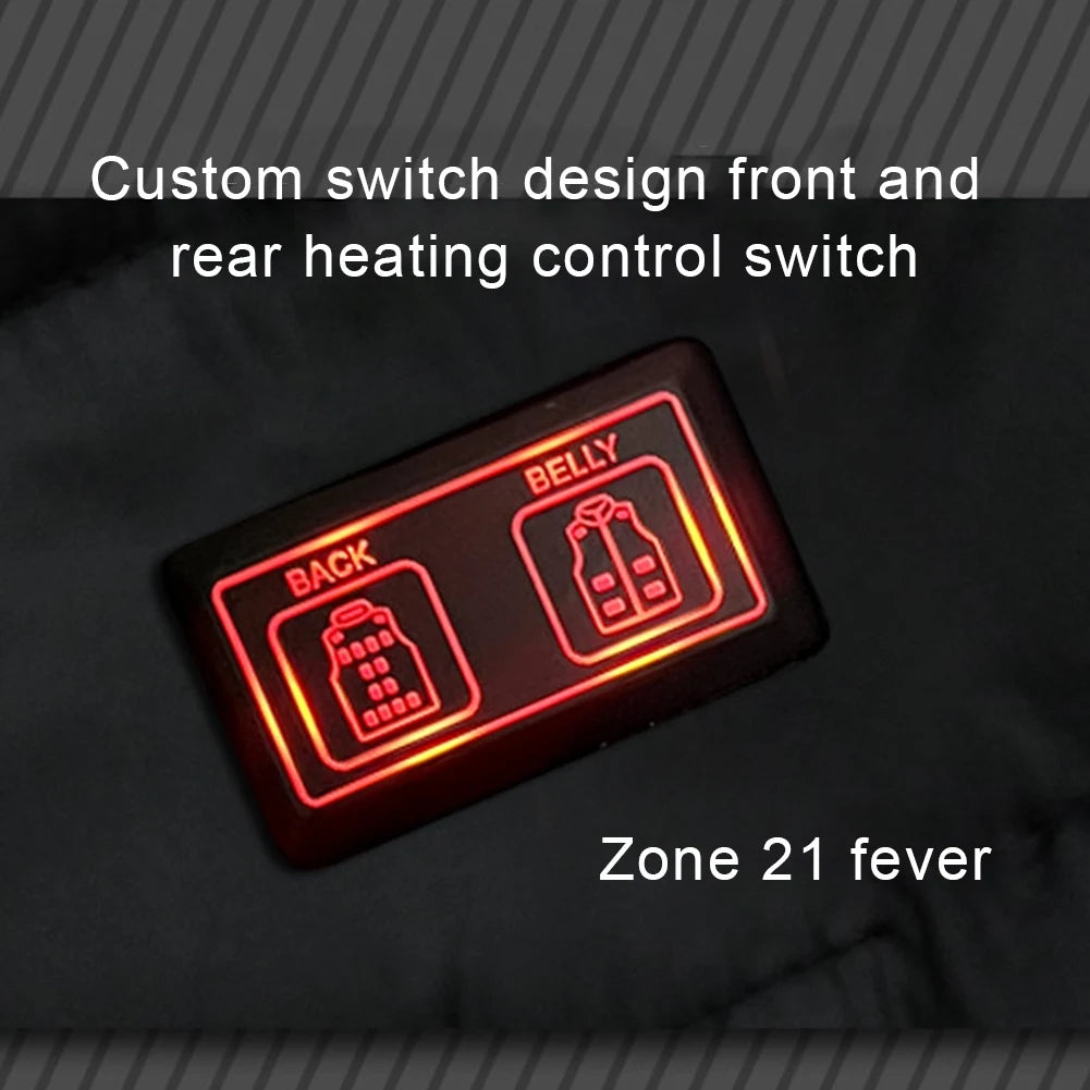 USB Heated Vest Winter Outdoor Warm Vest Electric Heating Thermal Warm Clothes for Men and Women Outdoor Skiing Hiking