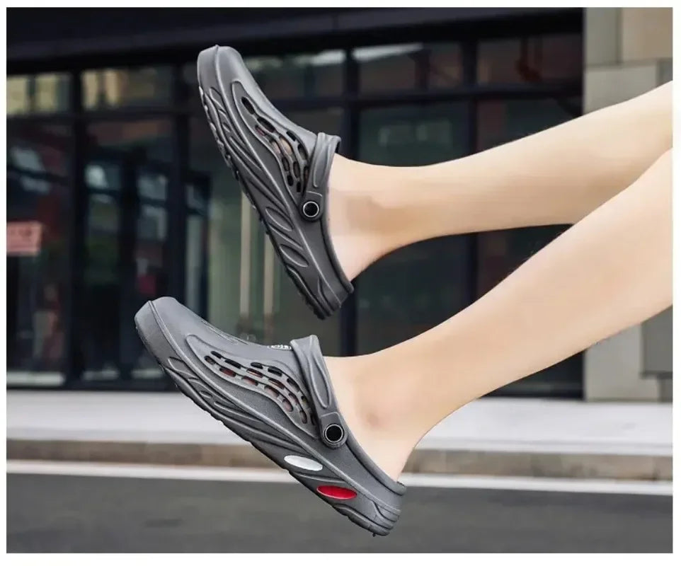 Plus Size 47 48 49 Men Summer Clogs Sandals EVA Slippers Men and Women Garden Shoes Beach Sandals Couple's Outdoor House Slides