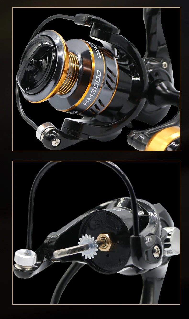 NX Fishing Reel Spinning Reel Metal Reel Cup 10KG Max Drag Power Spinning Wheel High Speed Adapt to Any Water Body