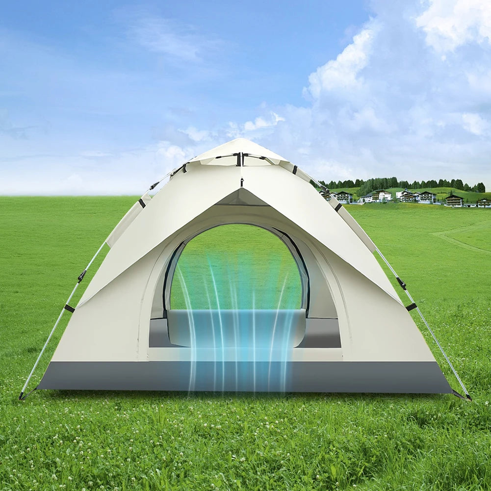 Fully Automatic Camping Tent Lightweight Sunshade Tent Waterproof Quick Open Tent for Hiking Backpacking Camping