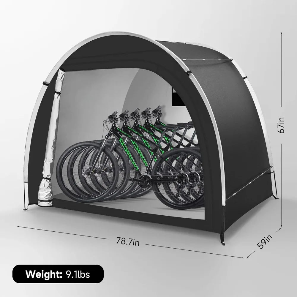 HOME Bike Storage Tent Sheds - Outdoor Storage Waterproof, Upgraded 6.56x4.92x5.58ft Bicycle Shed Tent