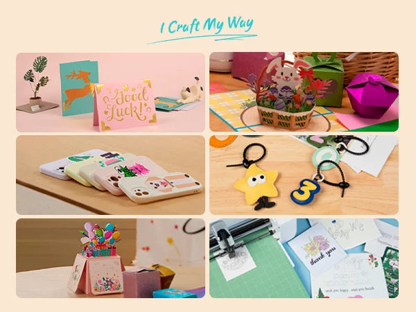 LOKLiK Vinyl Cutter Machine 2- Smart Die Cutting Machine for Crafts Customized Cards Compatible with iOS Android Windows Mac