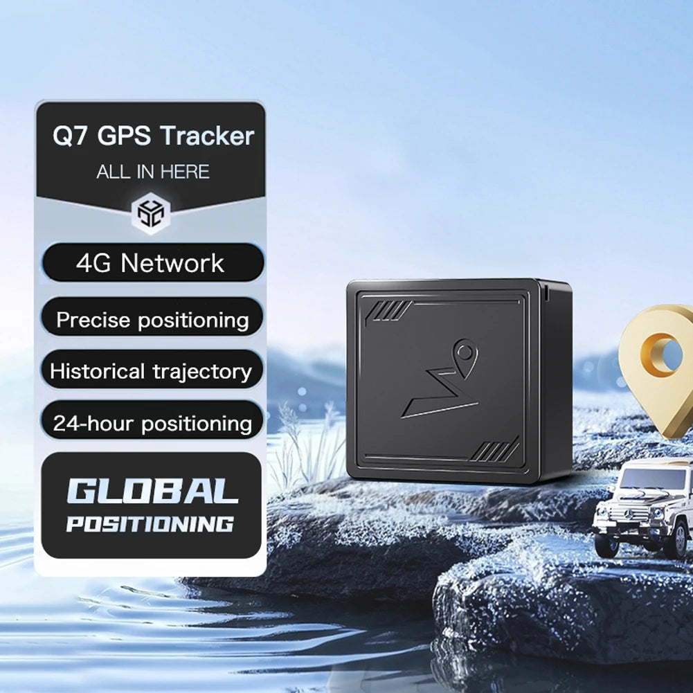 4G GPS Tracker with App Mini Vehicle GPS Locator Portable GPS Positioner for Elderly Children Pets Car