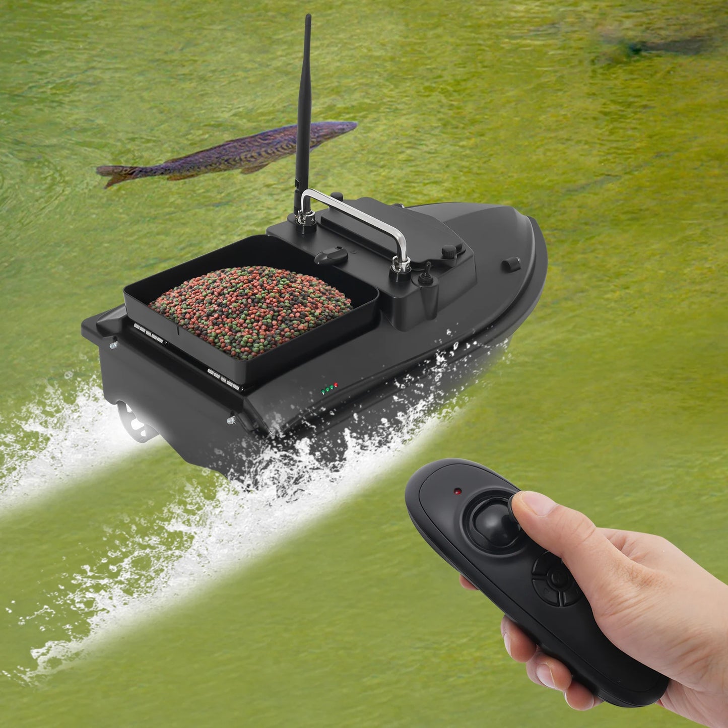 Fishing Bait Boat High Speed Fishing Bait Boat Remote Control Boat for Pool and Lake Bait Boats