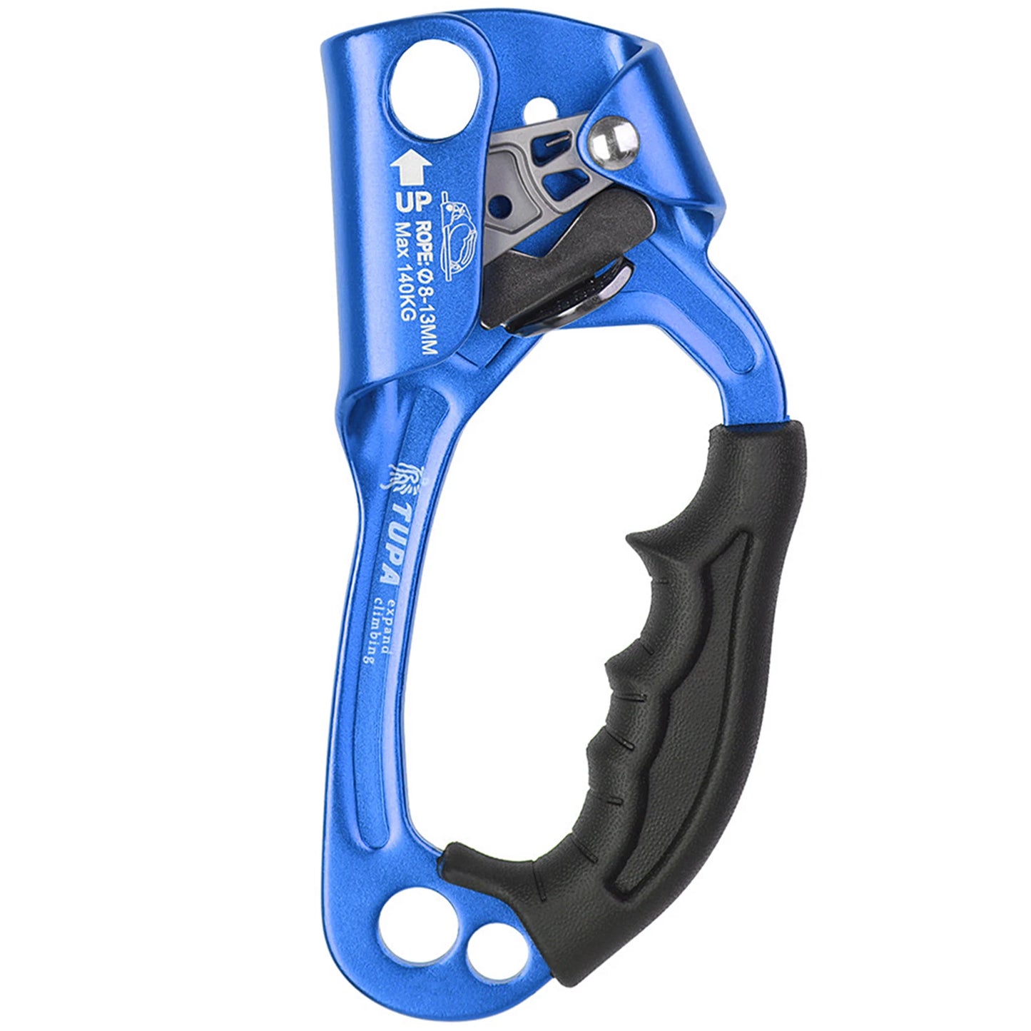 Vertical Rope Ascender Hand Ascender Aluminum  Alloy Rock Climbing Handheld Ascender for Aloft Working Caving