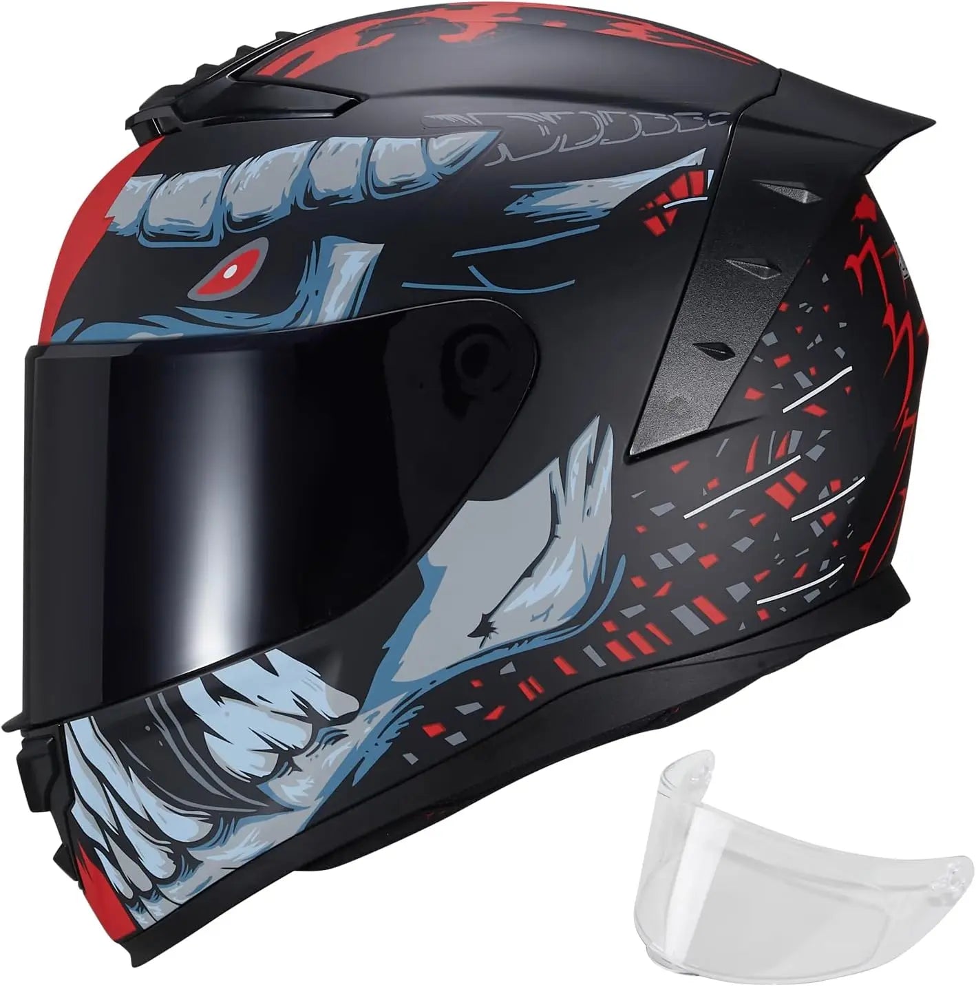 Motorcycle Helmets Full Face WS-611 Street Bike Motorbike Helmet for Adults Men Women DOT Approved