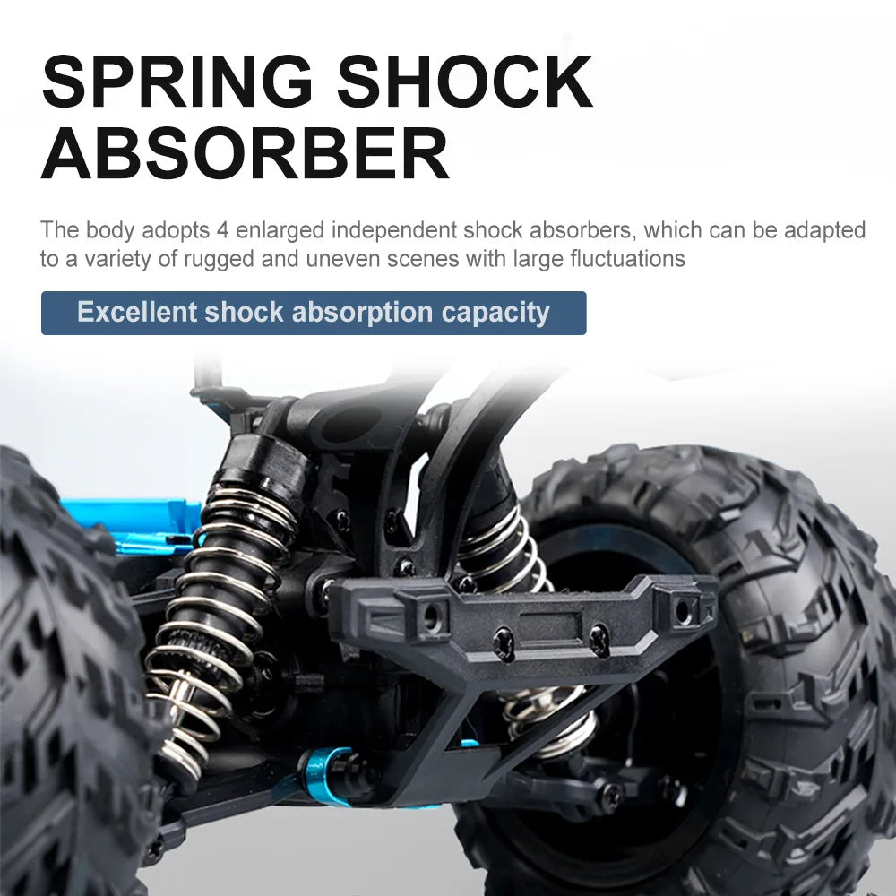 16102 1:16 Rc Car With Led Light 4WD 50km/h Off-road Vehicle High Speed Drift Car For Kid Vs Wltoys Boys Kids Birthday Gifts